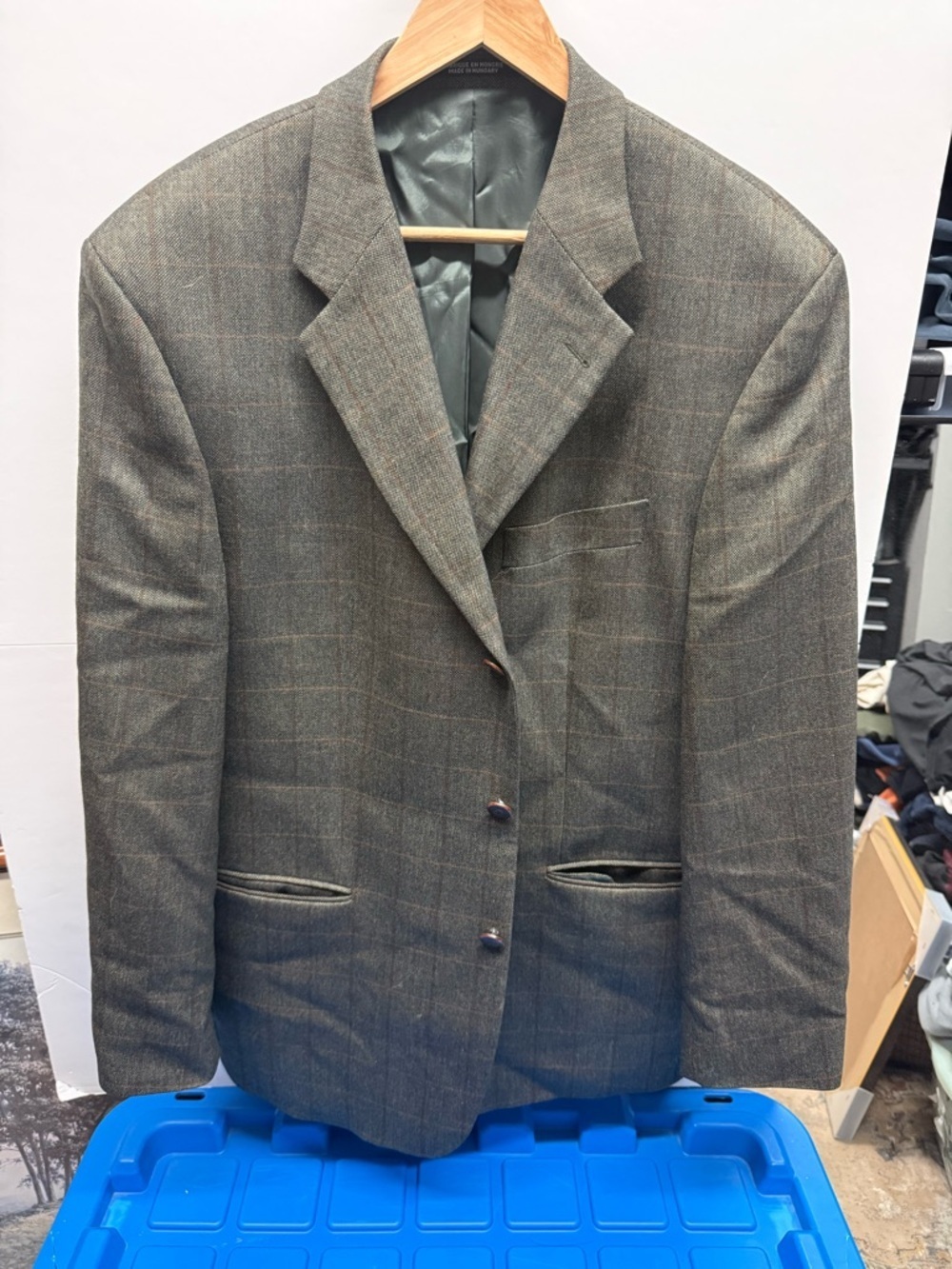 Ermenegildo Zegna Brown Plaid Sport Coat